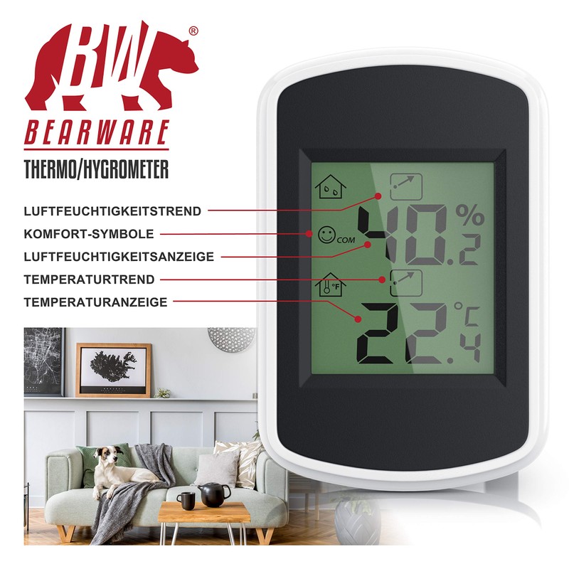 CSL Thermo-Hygrometer Thermometer Hygrometer Indoor Temperature and Humidity Meter with