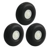 Sourcingmap 3pcs RC Model Plane Aircraft Landing PU Tire Wheel