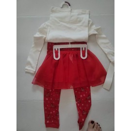Carter's Carters Toddler Girls Size 3T Three Pieces Santa's Nice List NWT