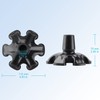 supregear Cane Tip with 6 Prong, Non-Slip 6 Support Rubber