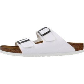 Birkenstock Men's Arizona White, Birko Flor Slippers, 9.5 UK
