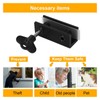10 Set Window Lock 2 Holes Sliding Door Stopper High