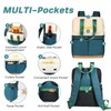 Scothen Backpack Cooler with Double Decker & 12 Ice Packs-