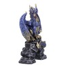 Nemesis Now Acko Dragon Figurine, Blue, 15.5cm