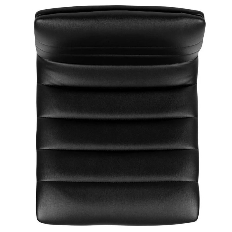 Pemberly Row 25" to 33" Striped Bar Stool in Black