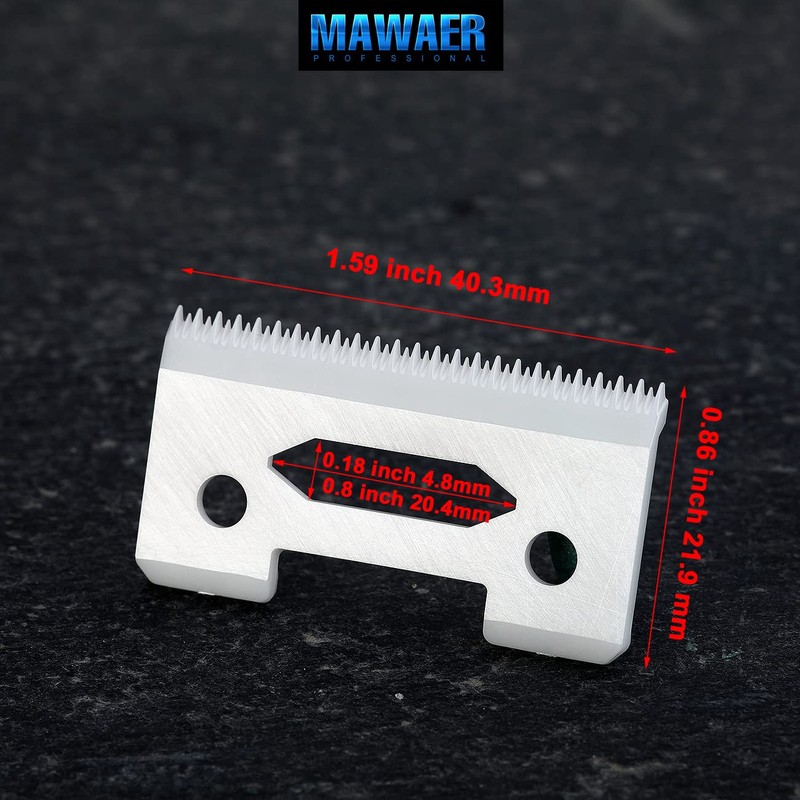 MAWAER Upgraded Universally Ceramic Stagger Tooth Blade for WAHL Hair