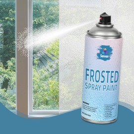 Glass Frosted Spray Paint Translucent 16oz, Frosted Paint for Windows Privacy Glass Frosting for Home Bathroom Door Kitchen and Office Window Frosting, Peep-Proof & UV Blocking Anti-Glare