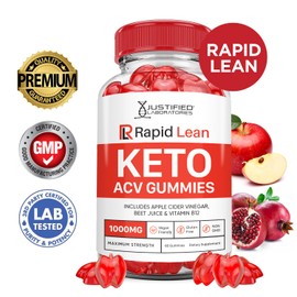 Rapid Lean Keto ACV Gummies Advanced Formula 1000MG Rapid Lean Keto Gummies Apple Cider Vinegar Formulated with Pomegranate Beet Juice Powder B12 Vegan Non GMO 60 Gummys