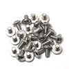PZRT 25pcs Stainless Steel 304 Round Head Screws Hexagon HEX