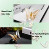 Movdyka Crystal and Metal Golden Flying Butterfly Gifts for Women