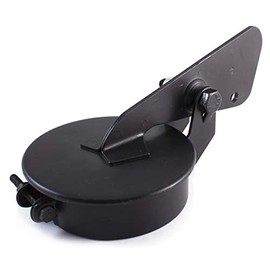 4 Inch Tractor Exhaust Silencer Weather Flap Rain Cap Muffler Cover 4" - Black