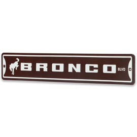 Ford Bronco Metal Street Sign - Bronco Boulevard Sign for Garage, Man Cave or Shop
