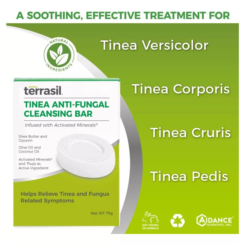 Aidance Terrasil. Jabón De Tiña Para Alivio De Tiña Versicolor