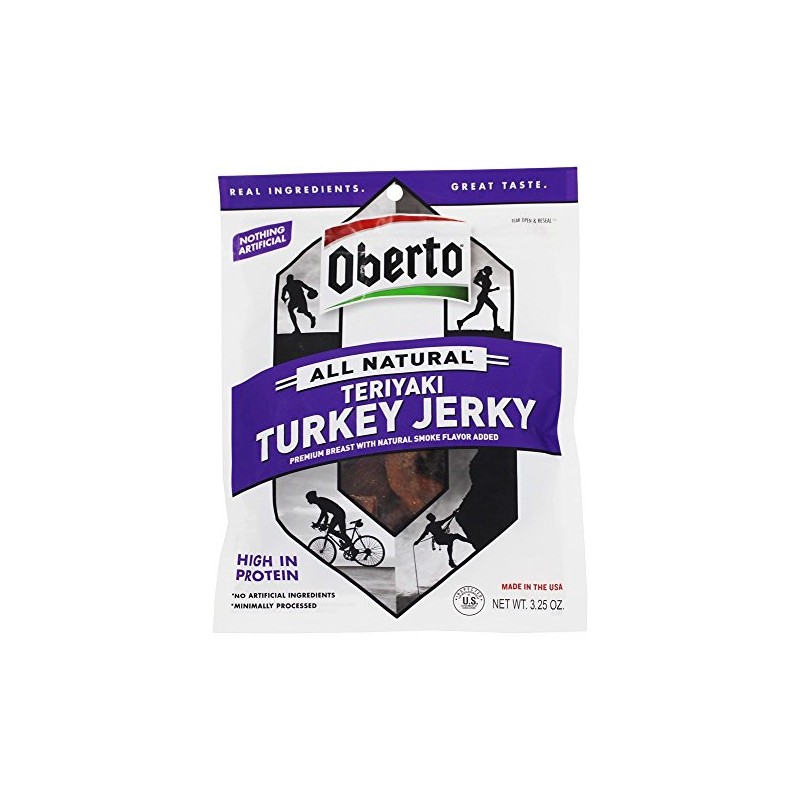 Turkey Jerky, Teriyaki, 3.25 Ounce