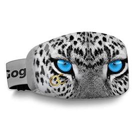 GogglesCover Premium, Protective ski and snowboard goggles cover, snow leopard design