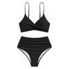 MAIABLEAU Women High Waisted Bikini Sets Two Piece Swimsuits Push