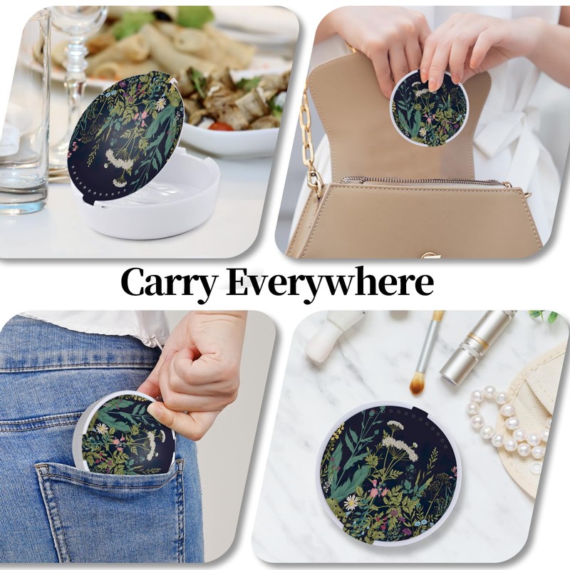 TIHYWR Retainer Case, Denture & Orthodontic Aligner Case With Mirror