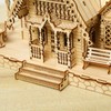 Cuteefun 3D Wooden Puzzle Lock Kit, Architecture Model Kit, Make