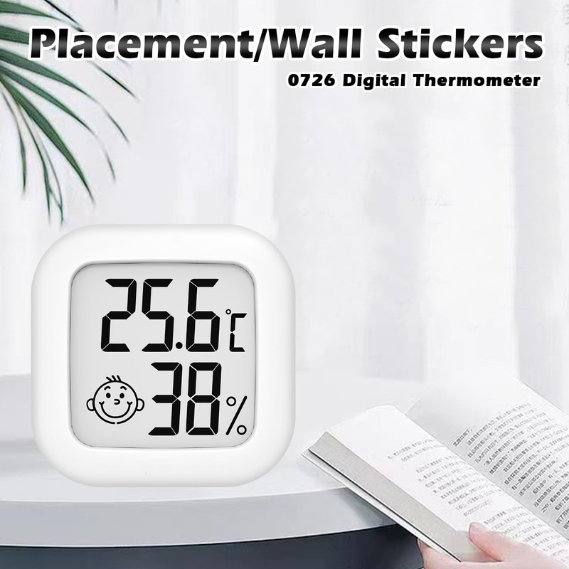 Thermometer Hygrometer Indoor Pack of 6 Mini Digital Thermometer Hygrometer