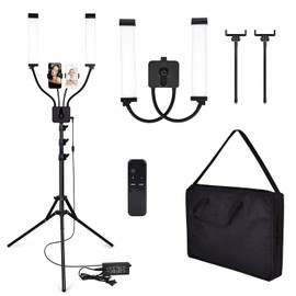 Lash Lamp for Eyelash Extensions, CENOZ 5800LM Esthetician Light for Lash Extensions with Tripod Stand and Phone Holder, Floor Lamp, Lash Light for Makeup, Tattoo, Photography, Selfie, Video Recording