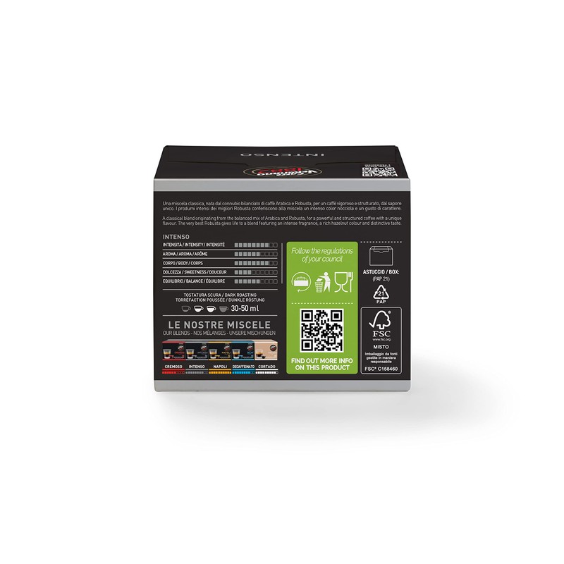Caffè Vergnano 1882 Nescafé Dolce Gusto compatible capsules, Intenso -