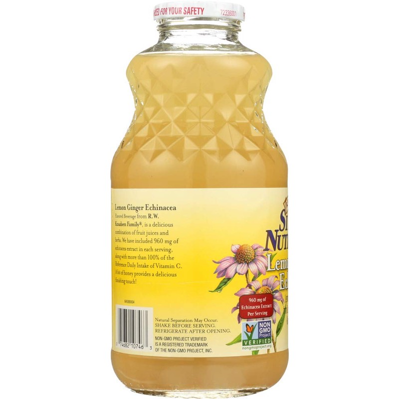 Knudsen Juice, Simply Nutritious Lemon Ginger Echinacea 32 fl.oz(Pack of