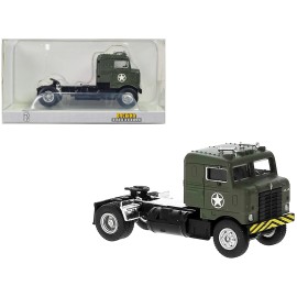 DCD 1950 Kenworth Bullnose Truck Tractor Olive Drab "United States Air Force" 1/87 (HO) Scale Model Car by Brekina