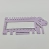 Versatile Plastic Knitting Gauge Ruler and Needle/Crochet Hook Sizer
