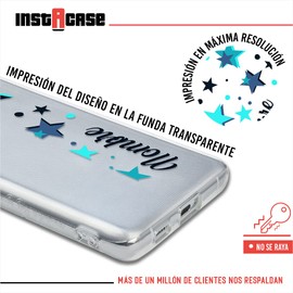 INSTACASE Funda para M5 Personalizada con Estrellas antigolpes, Case Personalizado para M5, Carcasa con Estrellas para M5, Protector de Estrellas Azules con Nombre para M5