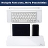 TSJ OFFICE Small Desktop Whiteboard -Glass Dry Erase Board Computer