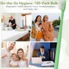 Cepillos de Dientes Desechables, 100 Piezas, Cerdas Suaves, Envueltos Individualmente,