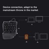 One Handed Gaming Keyboard 35 Keys Waterproof Wide Palm Rest