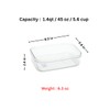 Lustroware Micro Clear Transparent Food Storage Containers with Lids –