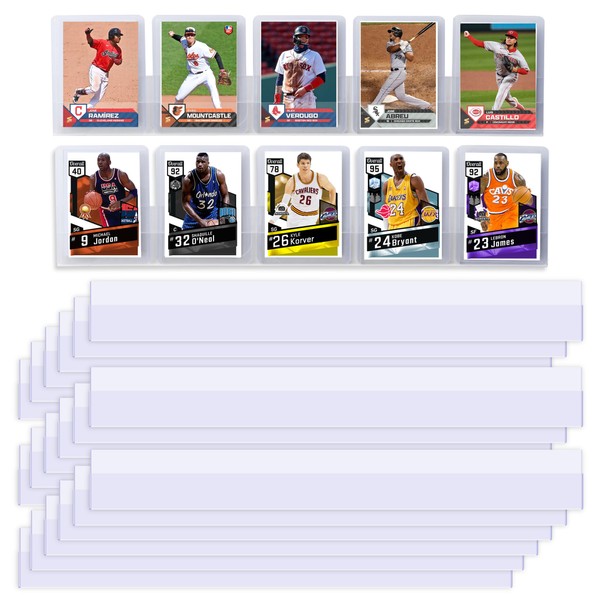 Tapeera 20-Pack PET Baseball Card Display Case - Hold Up