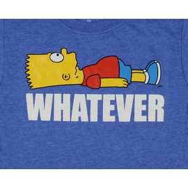 The Simpsons Boy's Bart Whatever Graphic T-Shirt (X-Small)