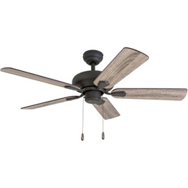 Prominence Home 50587-01 Russwood Traditional Ceiling Fan, 42", Barnwood/Tumbleweed, Aged Bronze