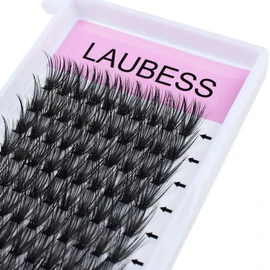 Lash Clusters Extensions D Curl 40D DIY Eyelash Extension Natural Look 3D Effect Long DIY Individual Lash Extensions Black False Eyelashes 120pcs (40D-0.07D, 15mm)