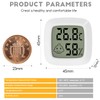 LCD Digital Room Hygrometer Thermometer, Jsdoin Mini Indoor Hygrometer Temperature