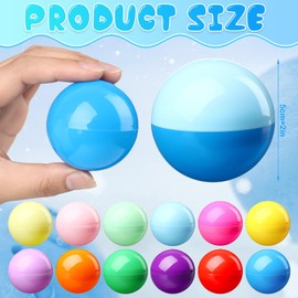 MiniInflat 300 Pcs 2 Inch Empty Vending Machine Capsules Colored Round Capsules Toy Bulk Gumball Machines Plastic Balls Small Plastic Containers for Easter Party Favor Themed Gift (Novelty Color)