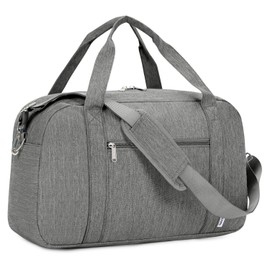 for Large Cabin Bag 56x45x25 Travel Duffel Bag with Wet Pocket Carry on Luggage Overnight for Women and Men 38L (Grey)