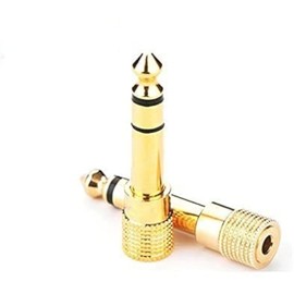 ATC® 2PCS 1/4-inch (6.3mm) Male to 1/8-inch (3.5mm) Female Stereo Audio Headphone Headset Jack Adapter
