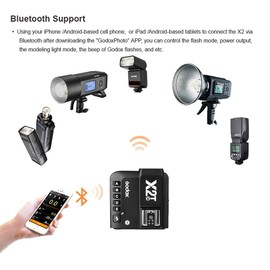 Godox X2T-N TTL 2.4G Wireless Flash Trigger Compatible with Nikon Cameras, High Speed HSS 1/8000s, TCM Function, Bluetooth Connection, App Control