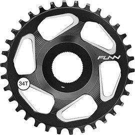 Funn Solo ES Narrow Wide Chain Ring for Shimano E-bike (34T, Black)