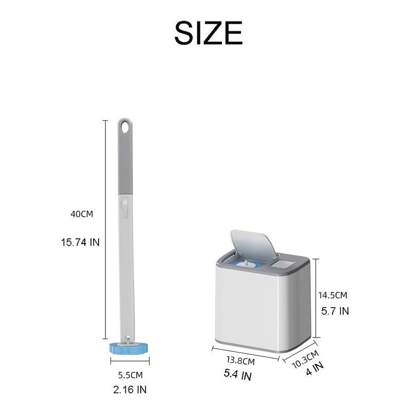 Toilet Brush Set with Holder, 1 Set Toilet Brush &
