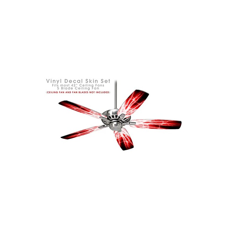 Lightning Red - Ceiling Fan Skin Kit fits most 42