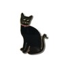 GBJUK Black Cat Enamel Pin Lapel Badge with Butterfly Clasp