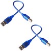USB 2.0 A to B Data Transfer Cable, 30 cm