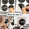 290 pcs Chalkboard Labels,Removable Blackboard Label Stickers,3 Assorted Shapes,with 2