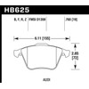 Hawk Performance (HB625B.760) High Performance Street 5.0 Brake Pad