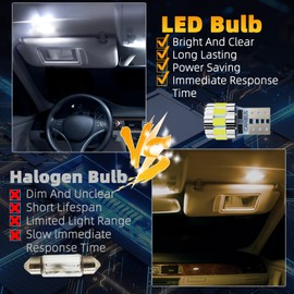 DMEPUGI Interior LED Lights Kit Fit Toyota Corolla 2004-2013,6000K Super Bright Interior Lights Used for LED Map/Dome/License Plate Lights etc,Easy Installation,6PCS